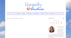 Desktop Screenshot of honestlyandrea.com